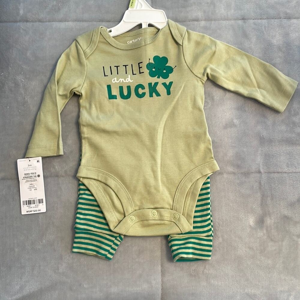 NWT Carter’s Little and Lucky 2 Piece Set Size 3 months